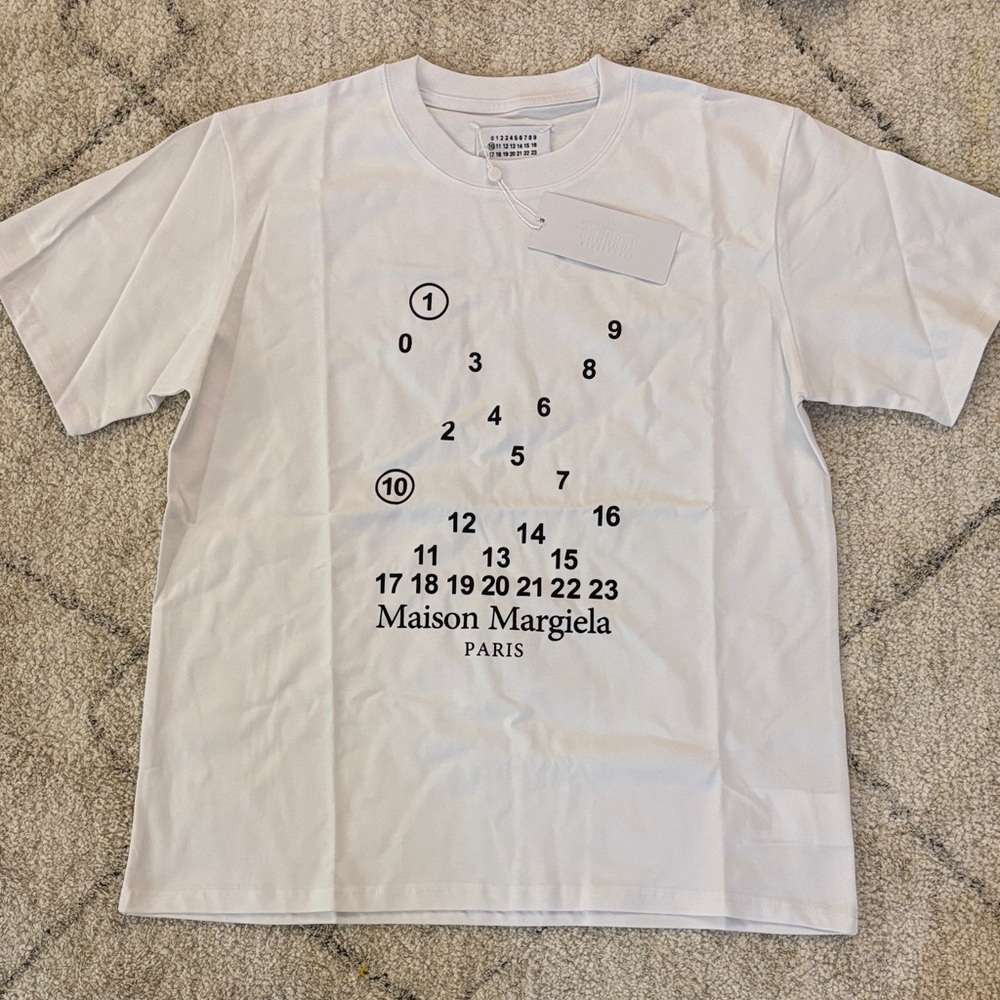 Maison Martin Margiela White Numbered Tee